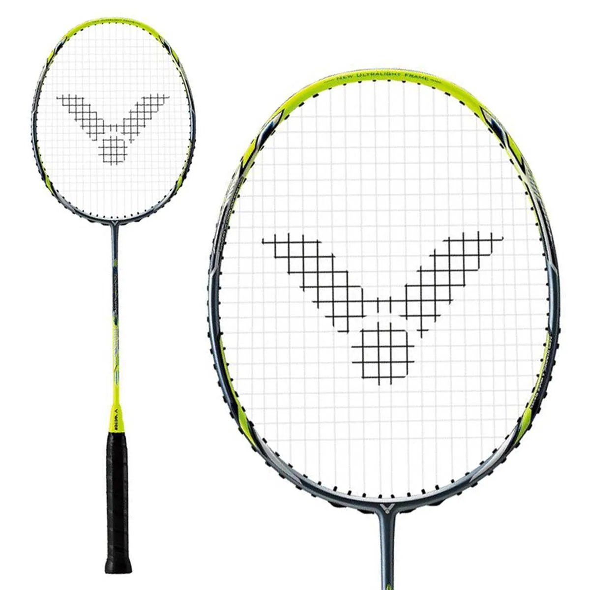 Victor Drive X-Light Fighter 60 Badminton Racket - Blue Yellow