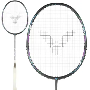 Victor Drive X Metallic C 4U Badminton Racket - Black