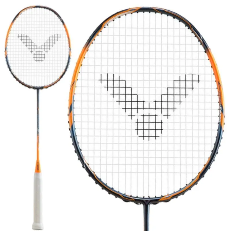 Victor Jetspeed 08 B 5U Badminton Racket - Dark Blue / Orange