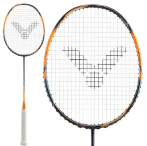 Victor Jetspeed 08 B 5U Badminton Racket - Dark Blue / Orange