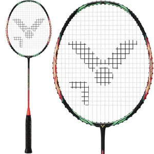 Victor Jetspeed S 10 Q Badminton Racket - Red Black