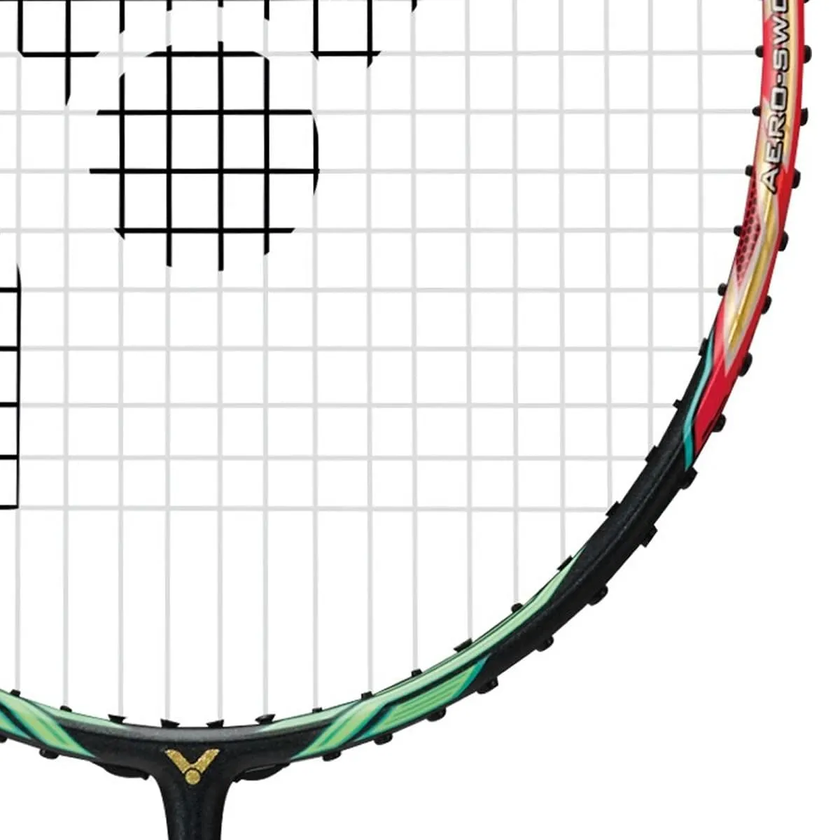Victor Jetspeed S 10 Q Badminton Racket - Red Black