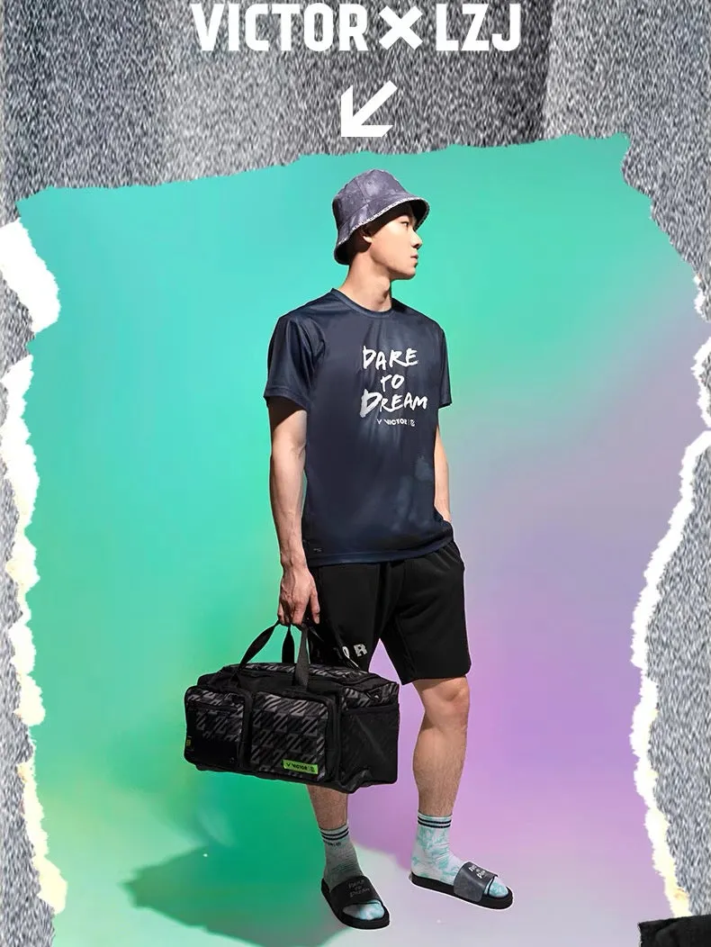 Victor Lee Zii Jia Collection T-LZJ353B T-Shirt (BLUE)