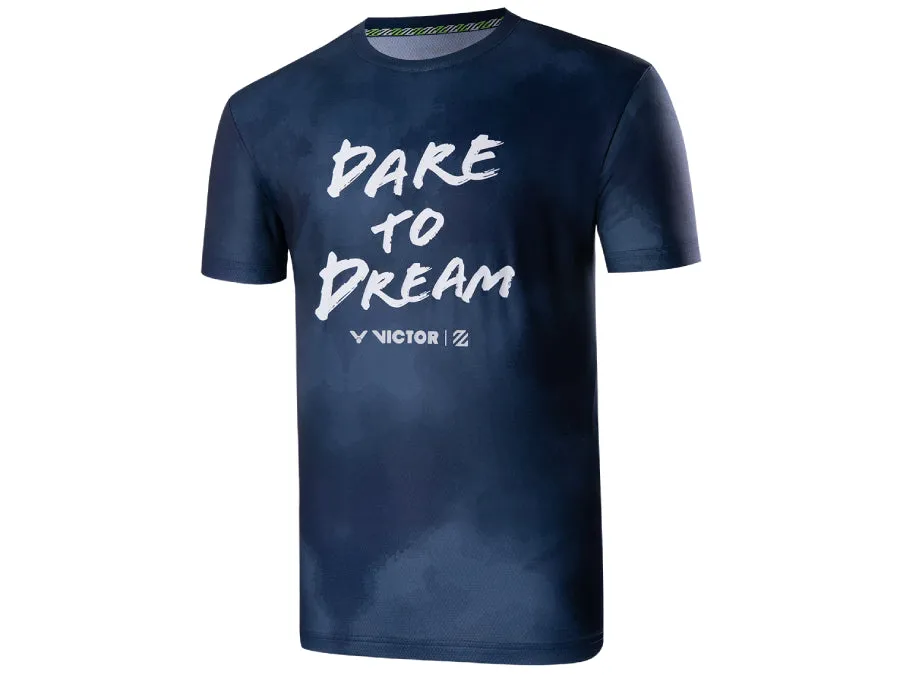 Victor Lee Zii Jia Collection T-LZJ353B T-Shirt (BLUE)