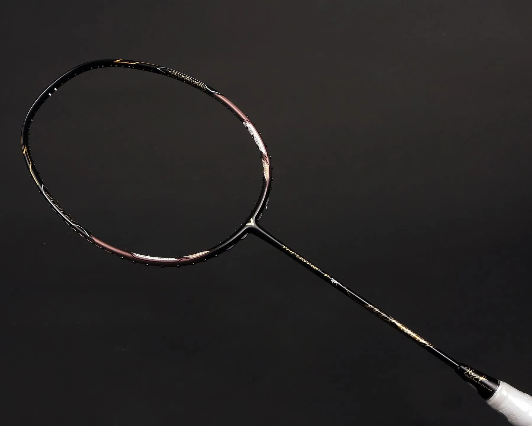 Victor Thruster FC Hendra Setiawan LTD Edition 3U Badminton Racket - Black / Gold