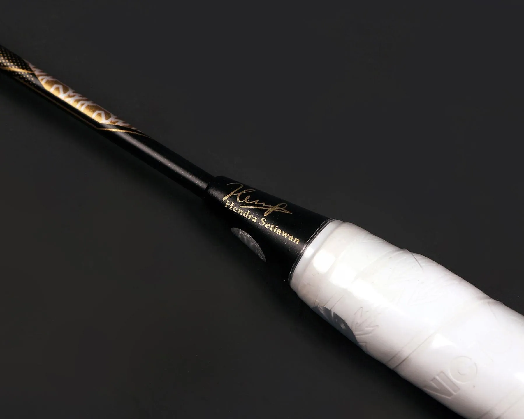 Victor Thruster FC Hendra Setiawan LTD Edition 3U Badminton Racket - Black / Gold