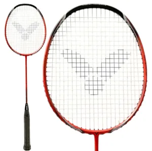 Victor WaveTec Magan 9 Badminton Racket - Orange / Black
