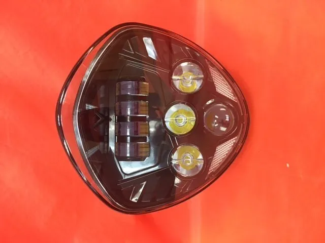 Victory Cross Country DAYMAKER With bottom Halo Black Projector HID LED Light Bulb Headlight Motorcycle