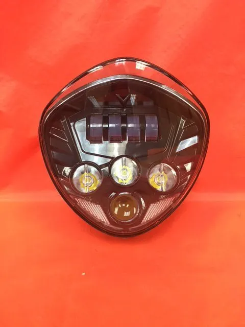 Victory Cross Country DAYMAKER With bottom Halo Black Projector HID LED Light Bulb Headlight Motorcycle