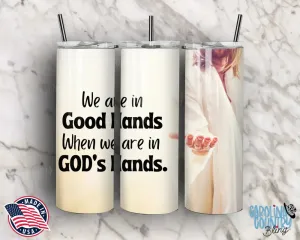 We Are In God's Hands – White