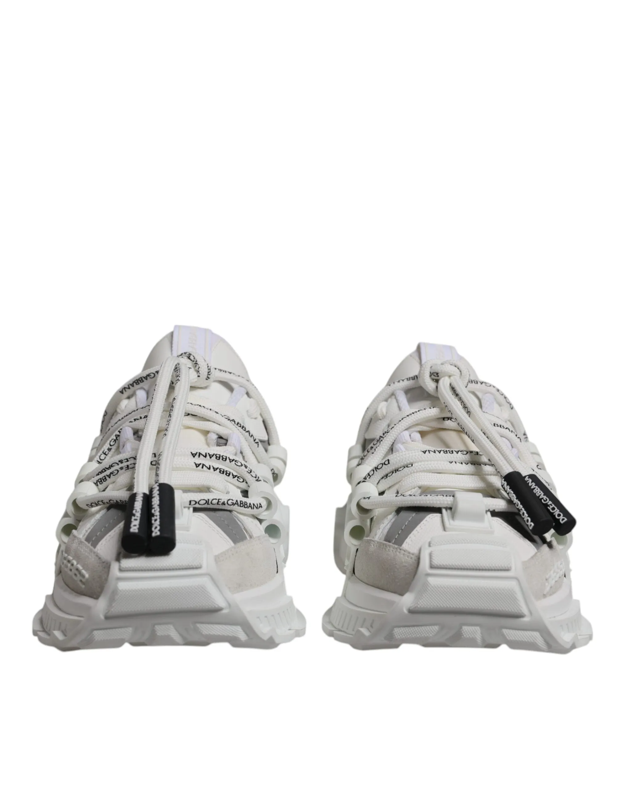White Nylon Low Top Space Men Sneakers Shoes