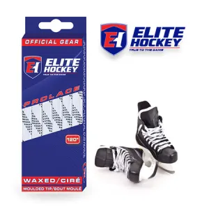 White Waxed Hockey Laces