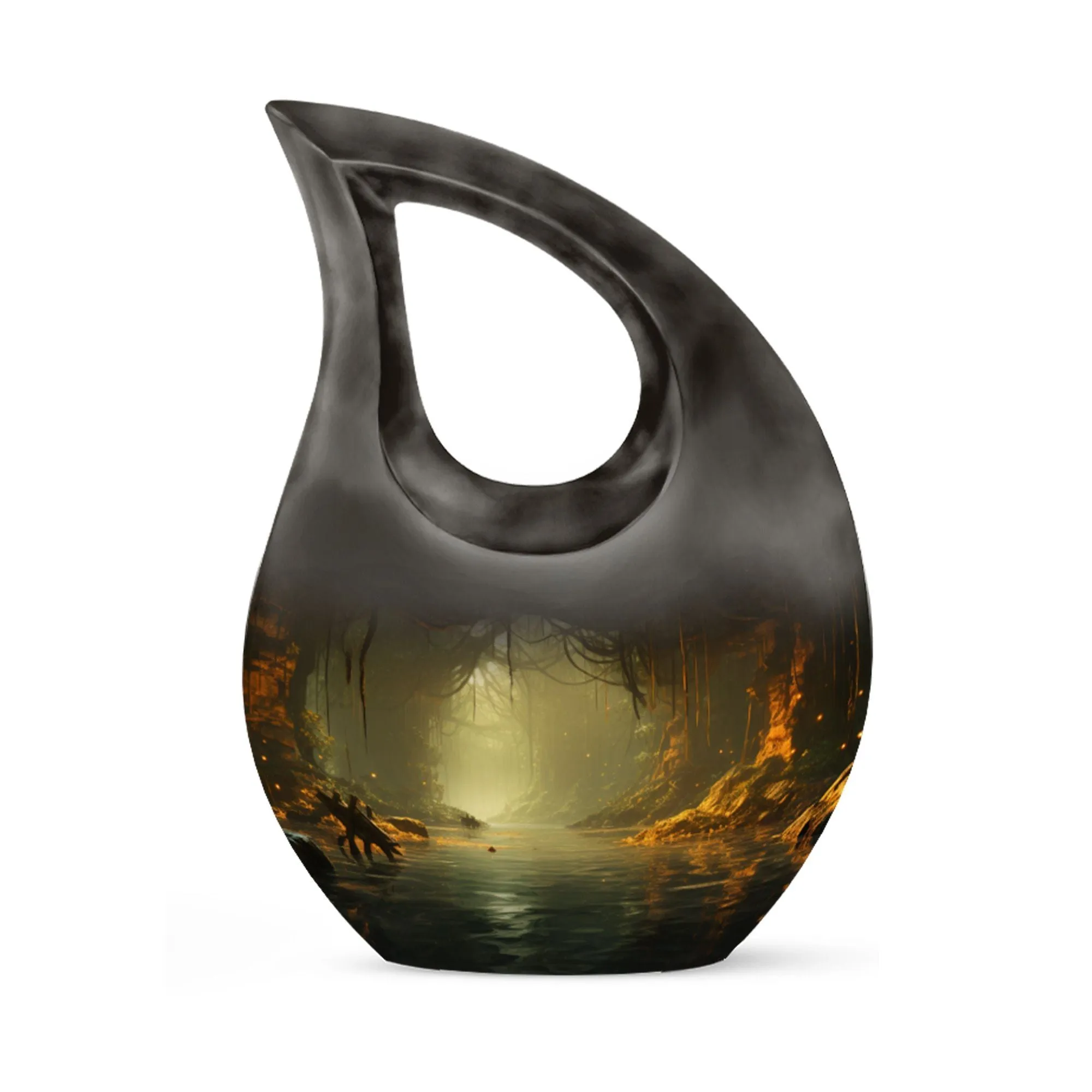 Wilderness Tribute Double Memorial Urn Exquisite Cross Drop
