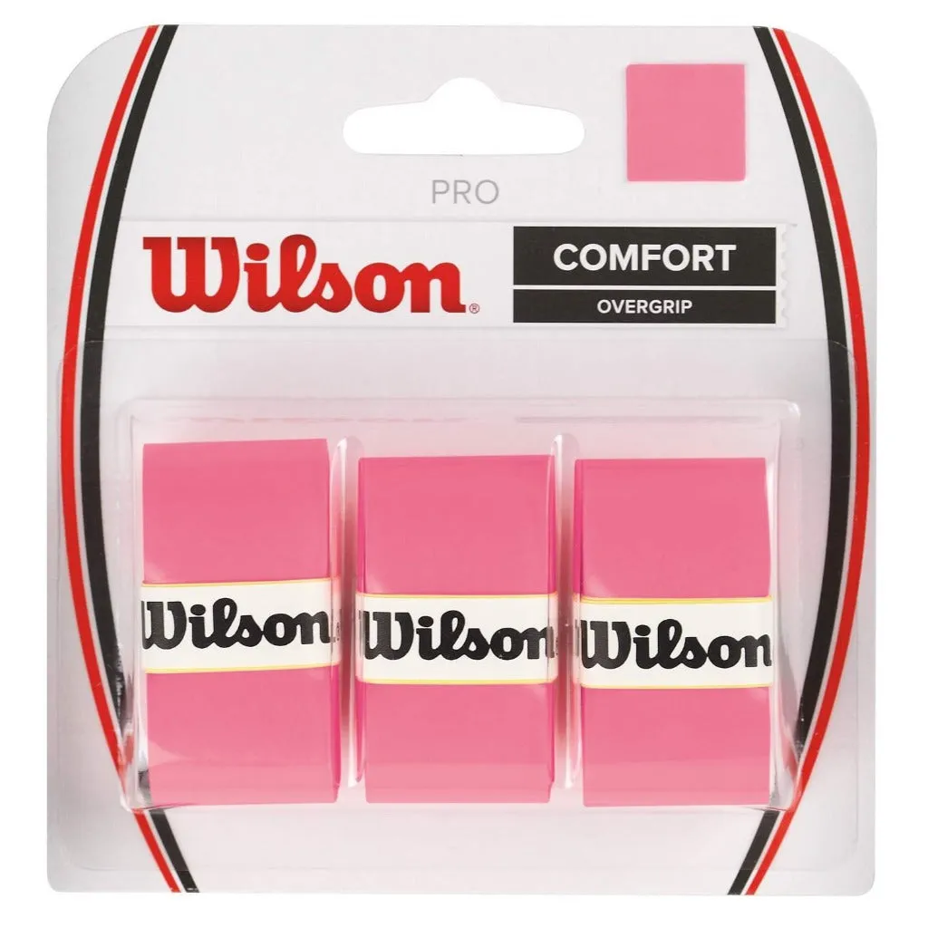 Wilson Pro Overgrip 3 Pack (Pink)