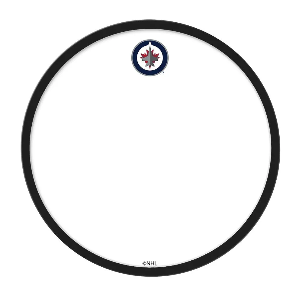 Winnipeg Jets: Modern Disc Framed Dry Erase Board