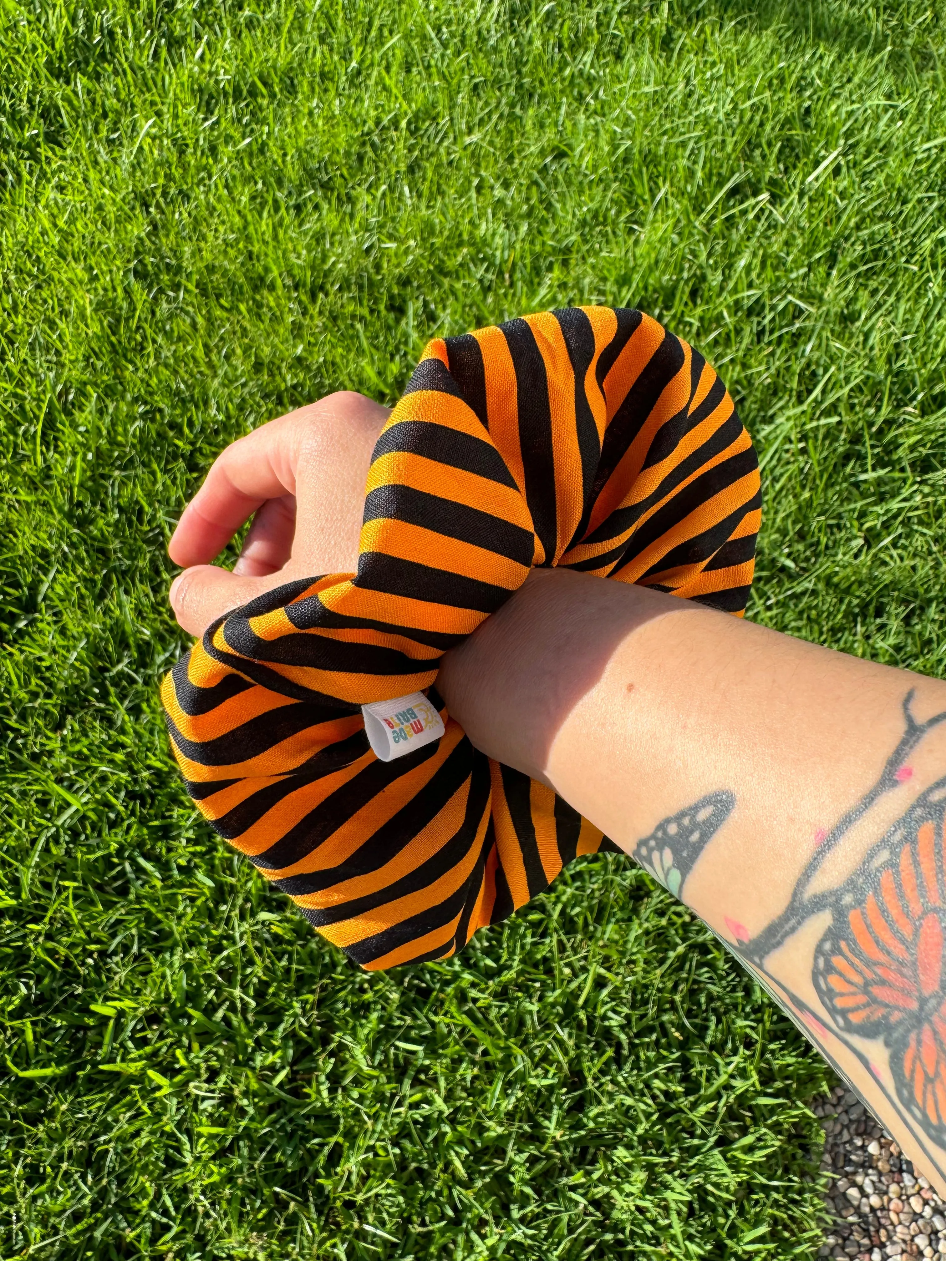 Witch Socks Halloween Scrunchie Womens Girls Hair Tie Ponytail