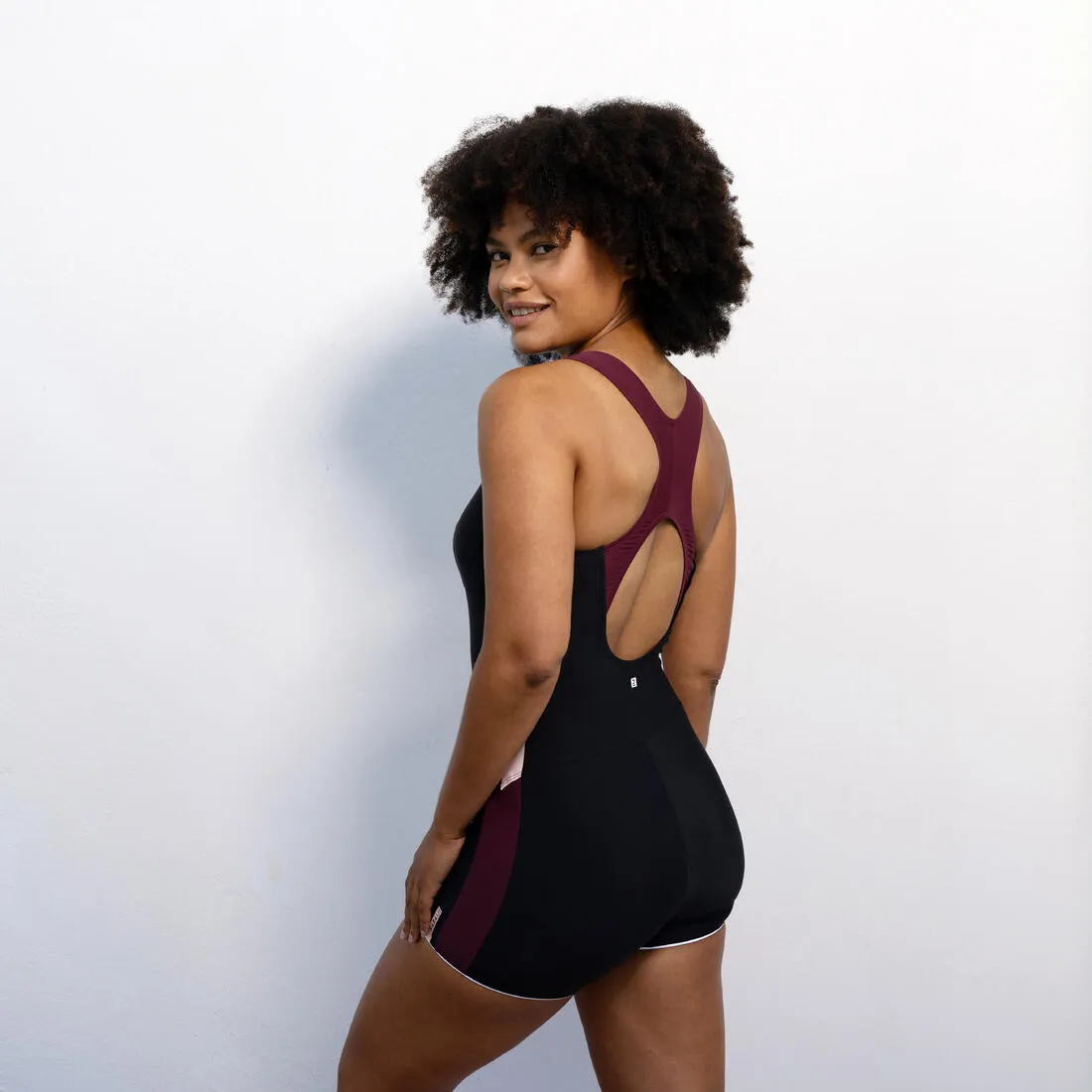 Women's 1-piece Aquafit shorty swimsuit Sofi