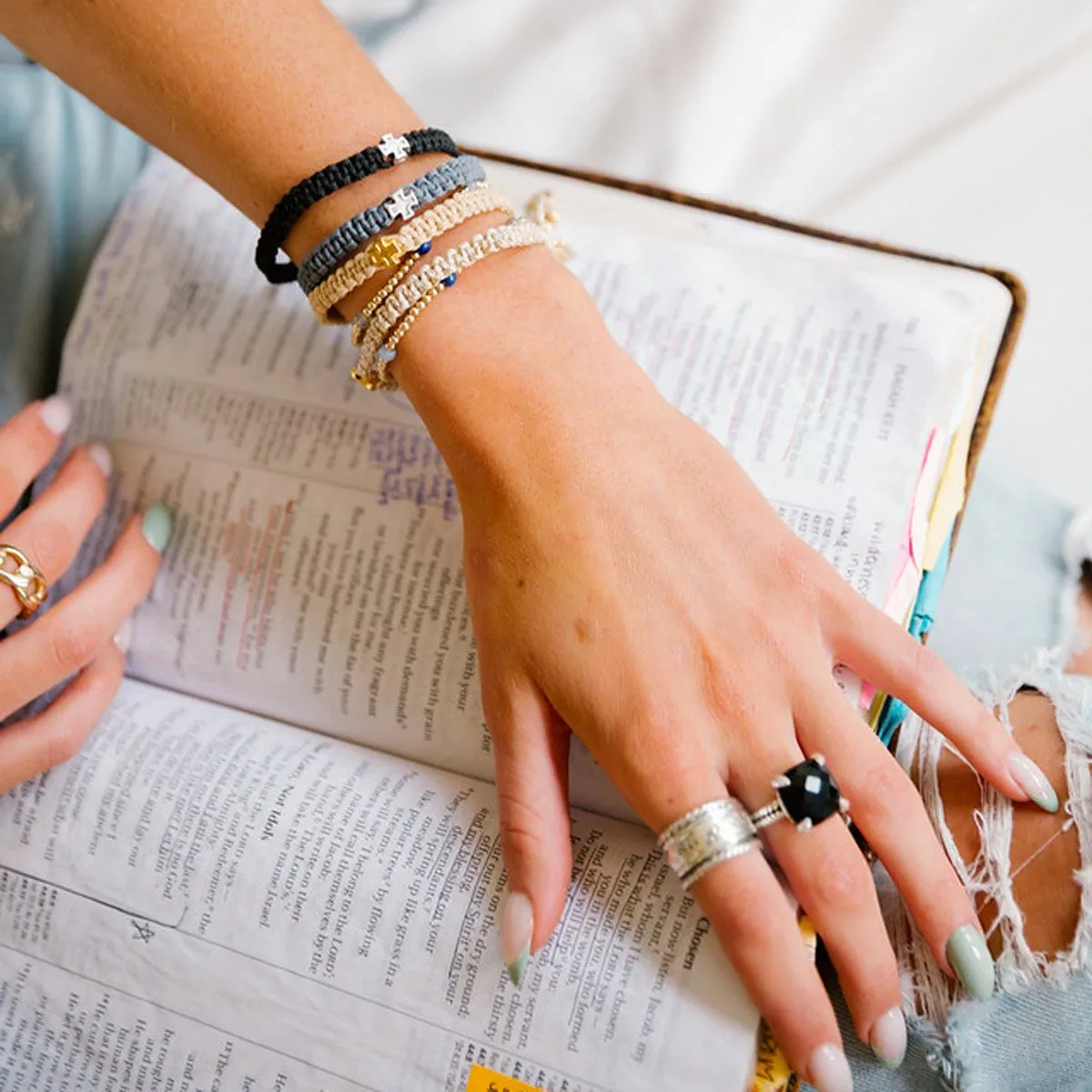 Wonderfully Made Purpose Bracelet - Silver Cross