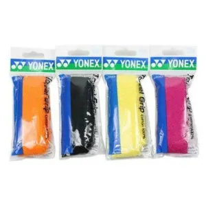 YONEX Ac 402EX Synthetic Badminton Towel Grip (Multicolour) - Pack of 4