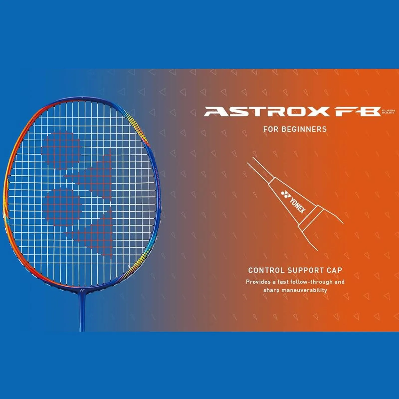 Yonex Astrox Flash Boost FB Badminton Racket - Navy Blue Orange