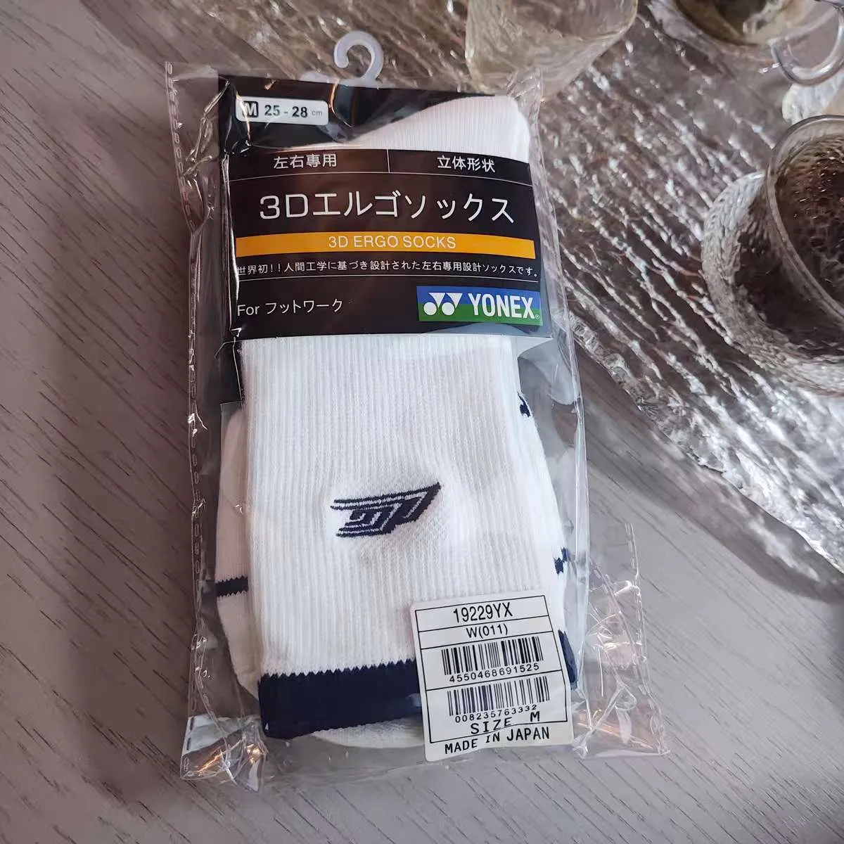 YONEX LCW Socks 19229YX Made in Japan WHITE