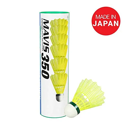 Yonex Voltric Lite Graphite Badminton Racquet with free Full Cover | Tri-voltage system | Made in Taiwan Yonex Mavis 350 Green Cap Nylon Shuttlecock (Yellow)