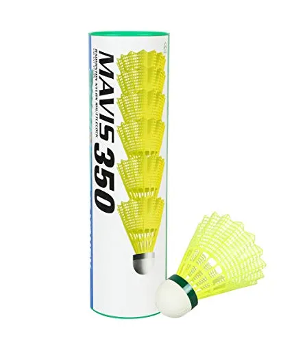 Yonex Voltric Lite Graphite Badminton Racquet with free Full Cover | Tri-voltage system | Made in Taiwan Yonex Mavis 350 Green Cap Nylon Shuttlecock (Yellow)