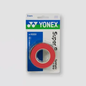 YONEX Wet Super Grap AC102EX Red (3 Pack)