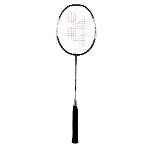 Yonex ZR 100 Light Aluminium Badminton Racquet with Full Cover | Made in India (Black) Yonex Mavis 10 Nylon Shuttlecock, Yellow, Pack of 6 | Made in Japan (Green Cap)